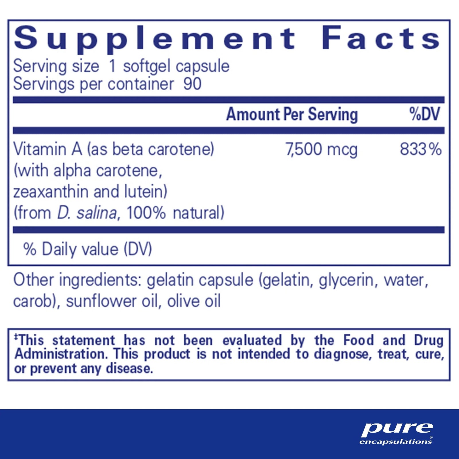 Beta Carotene (with Mixed Carotenoids) - Pharmedico