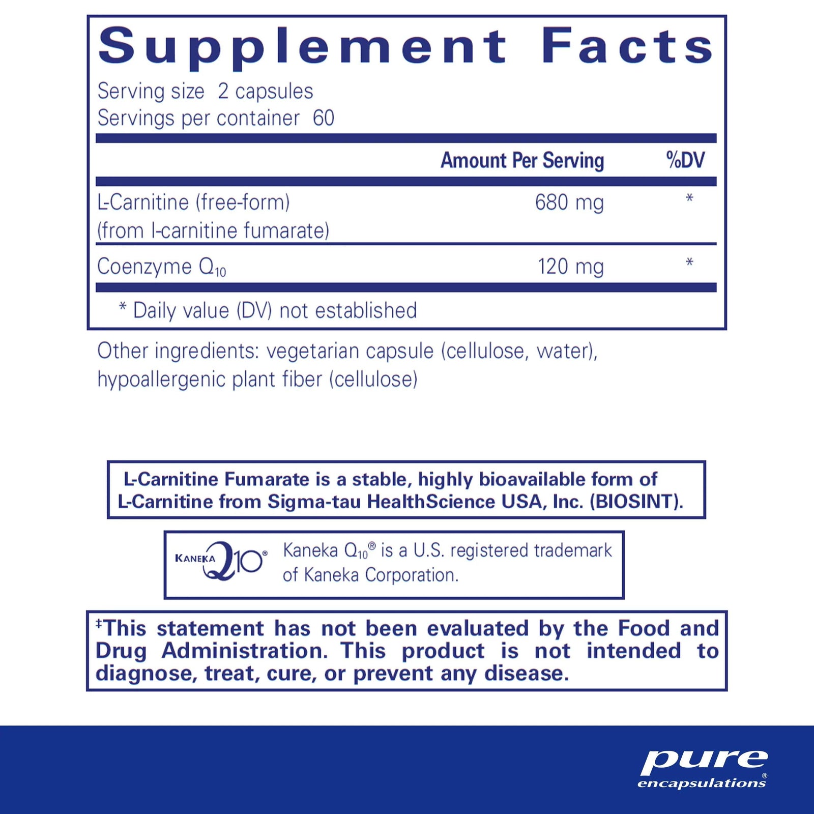 CoQ10 l-Carnitine Fumarate - Pharmedico