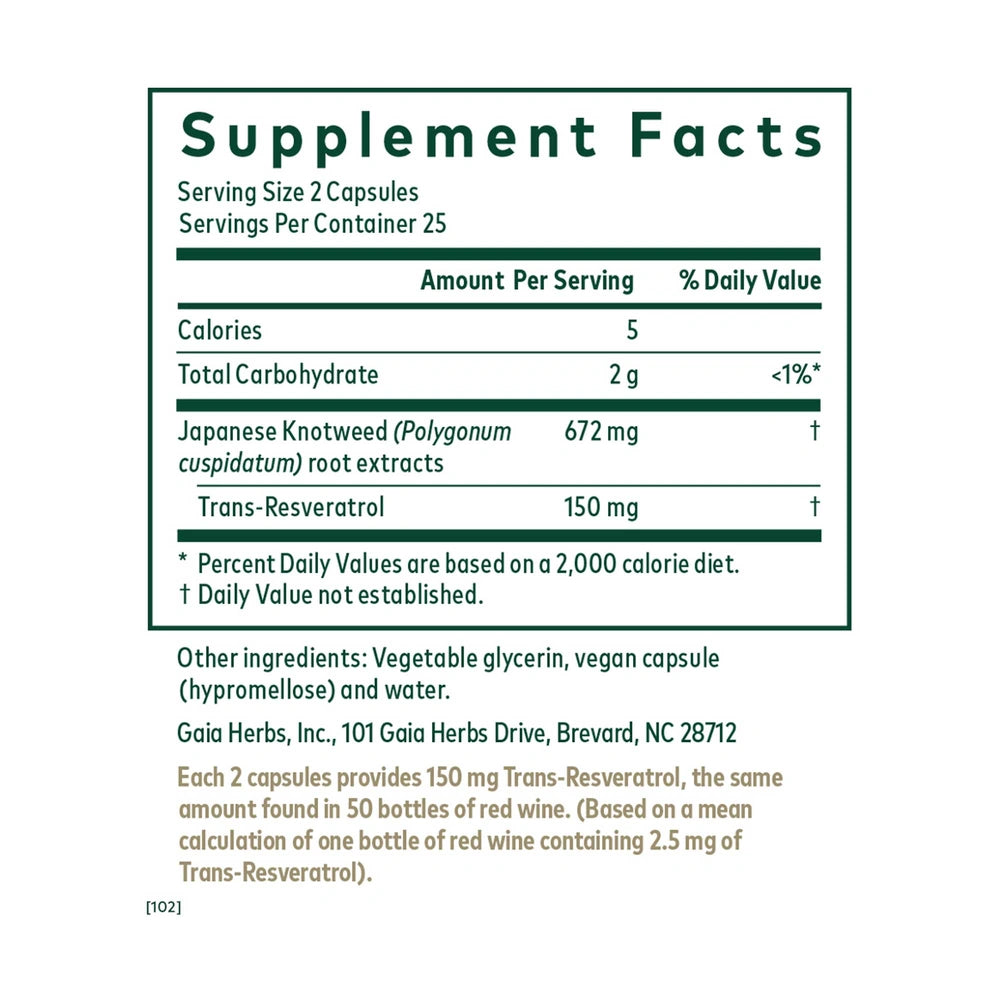 A supplement facts label reading &