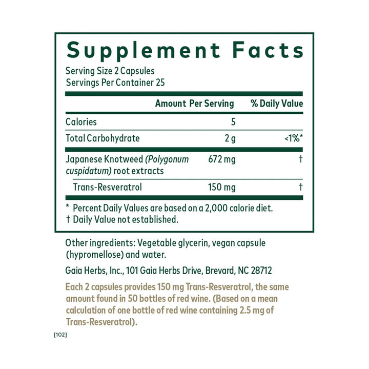 A supplement facts label reading &