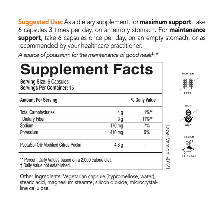 Pectasol capsules 270ct fact