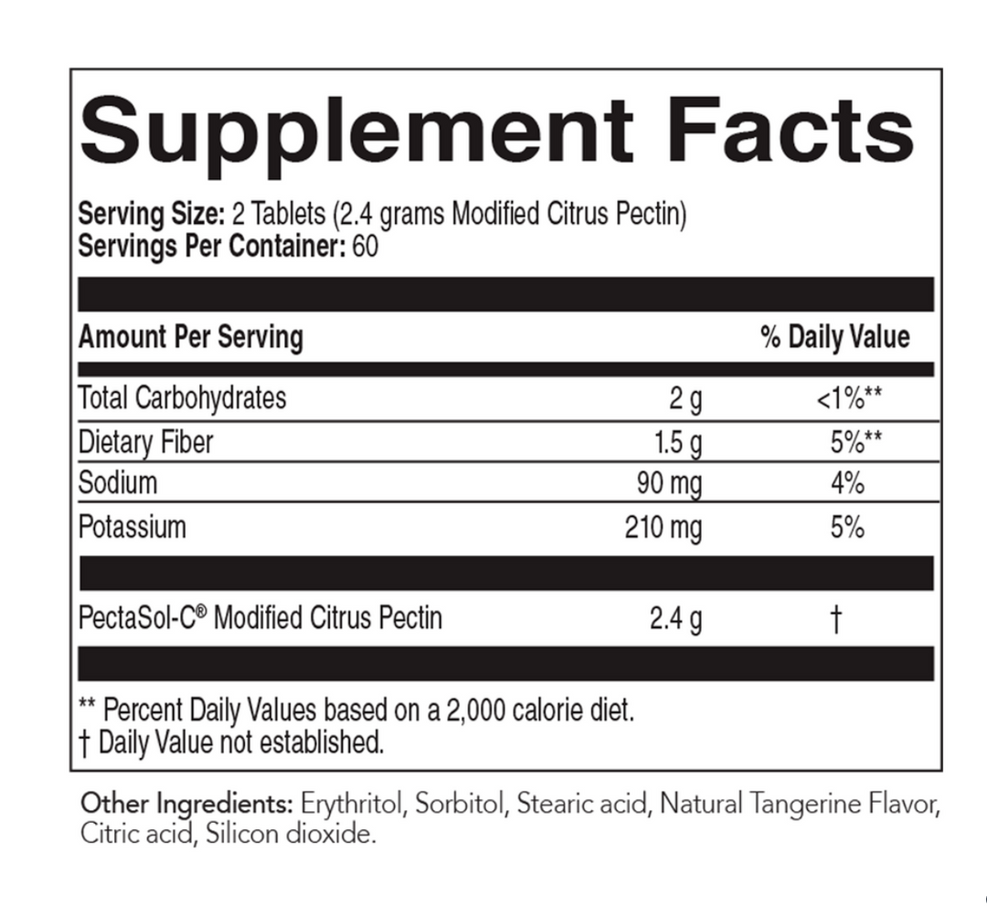 Pectasol chewables 120ct fact