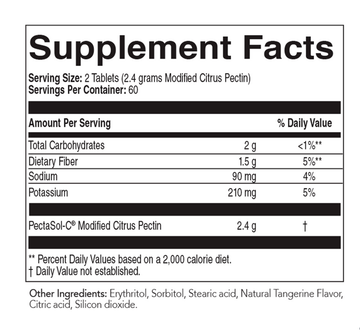 Pectasol chewables 120ct fact