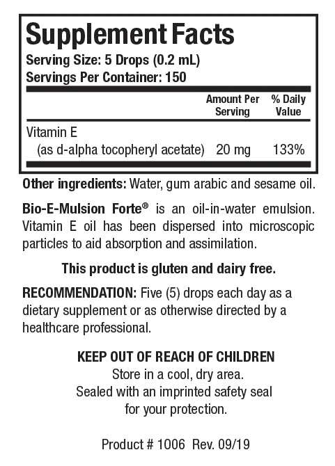 Bio-E-Mulsion Forte - Pharmedico