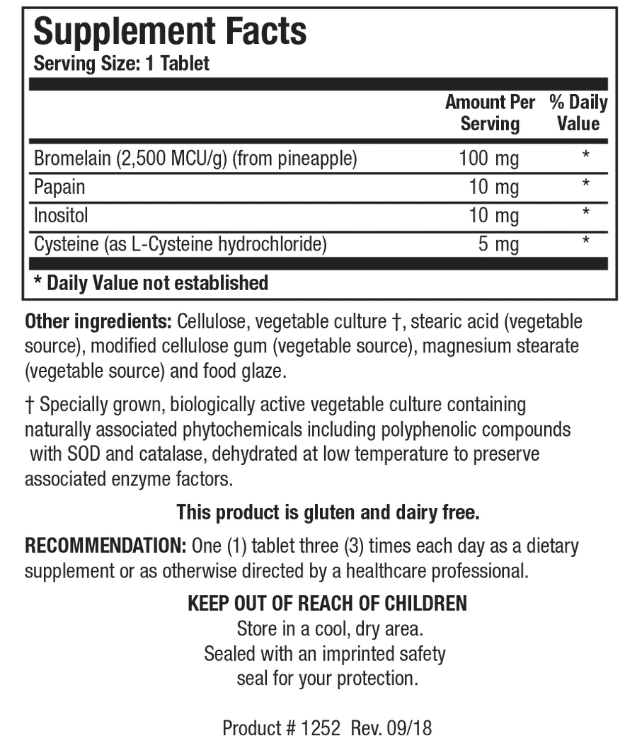 Bromelain Plus (Lactose Free) - Pharmedico