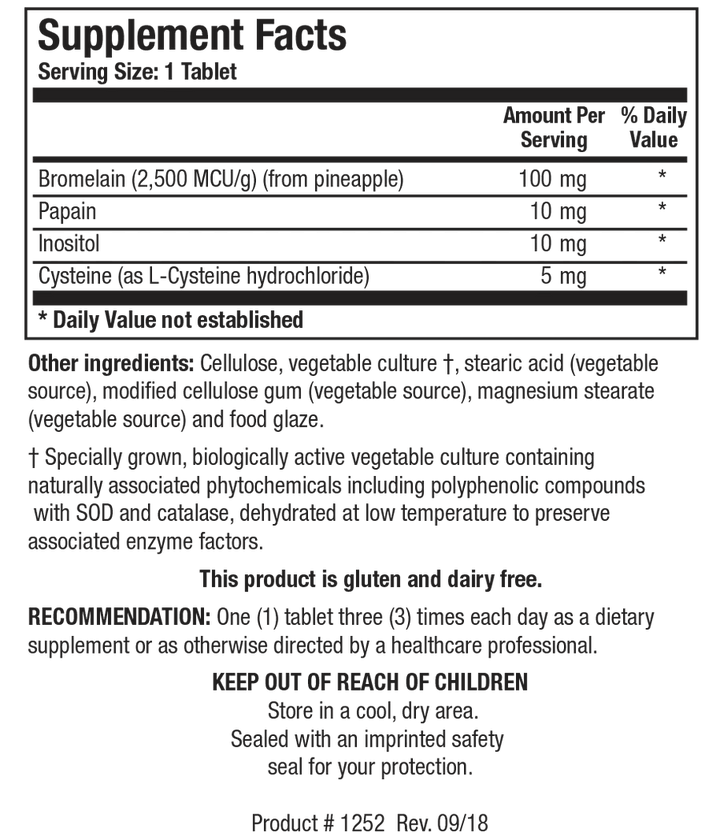 Bromelain Plus (Lactose Free) - Pharmedico