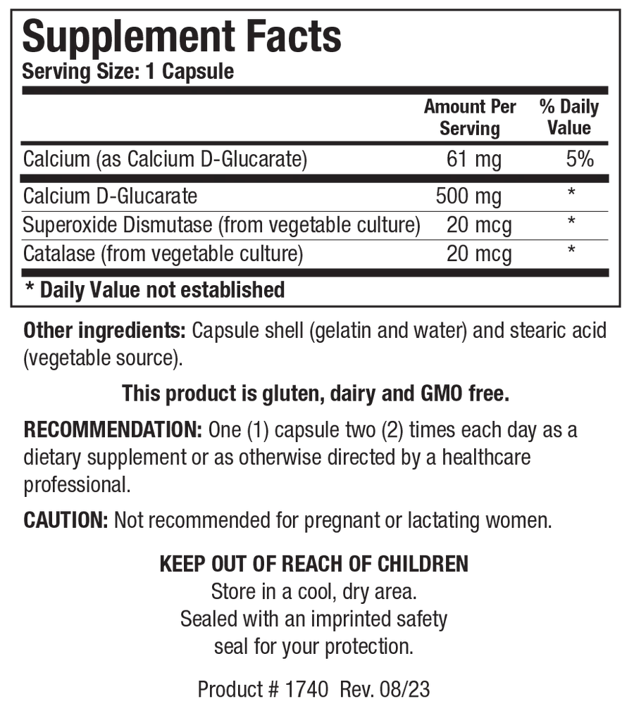 Ca D-Glucarate - Pharmedico