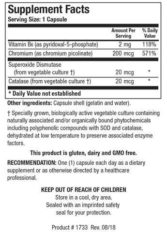 Chromium Picolinate w/Vit. B6 - Pharmedico