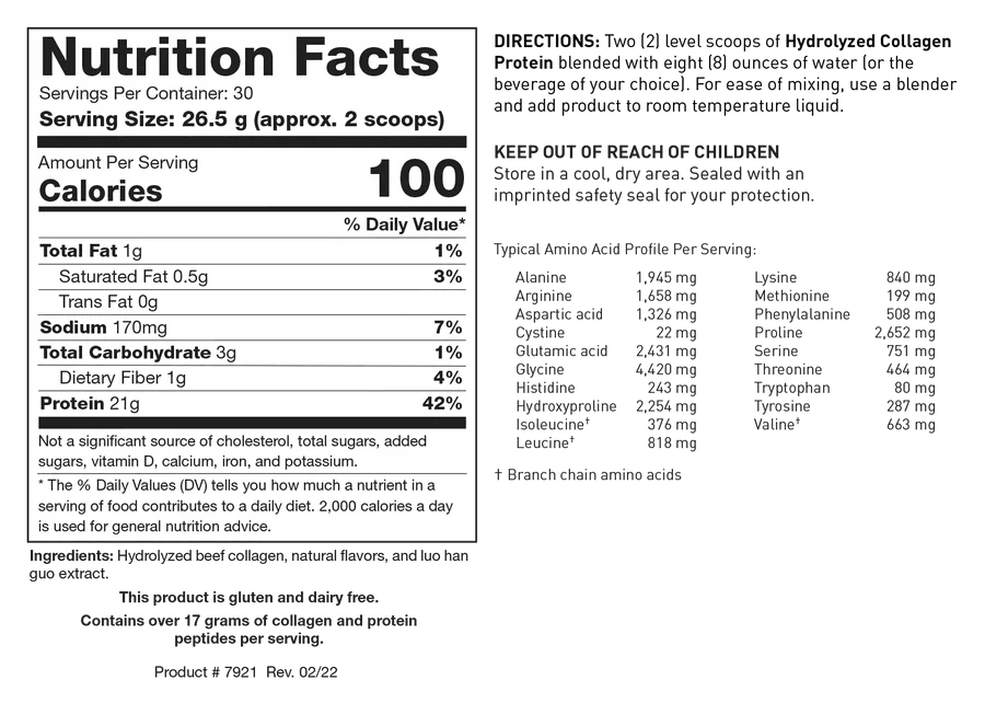 Hydrolyzed Collagen Protein - Pharmedico