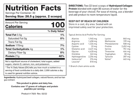 Hydrolyzed Collagen Protein - Pharmedico