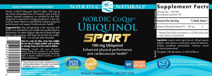 Nordic CoQ10 Ubiquinol™ Sport - Pharmedico