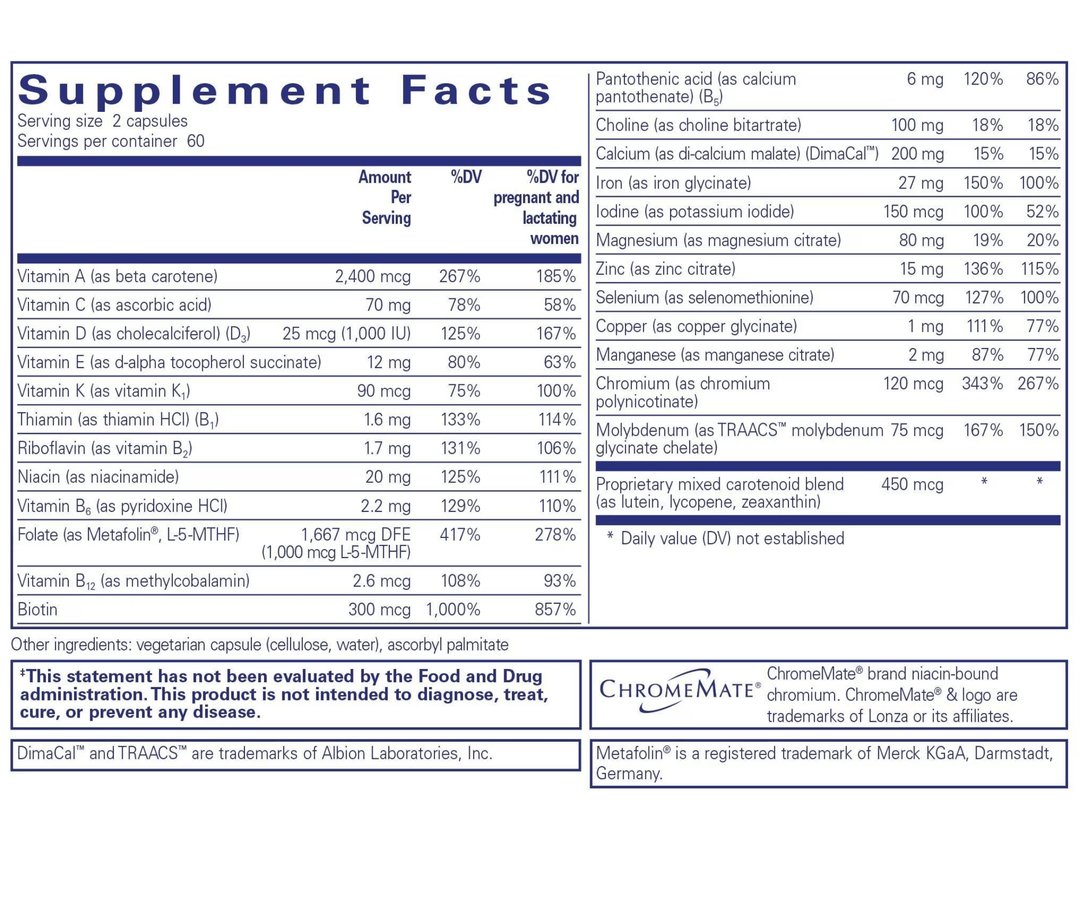 PreNatal Nutrients - Pharmedico