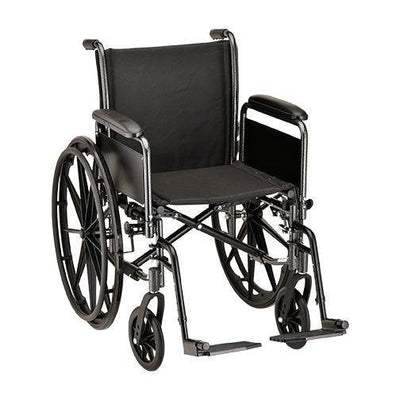 16″ Steel Wheelchair Detachable Arms & Footrests - Pharmedico