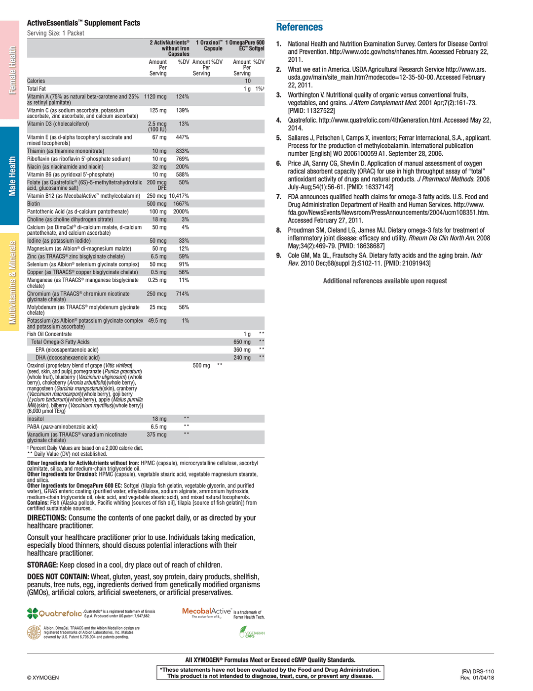 activessentials info sheet 2