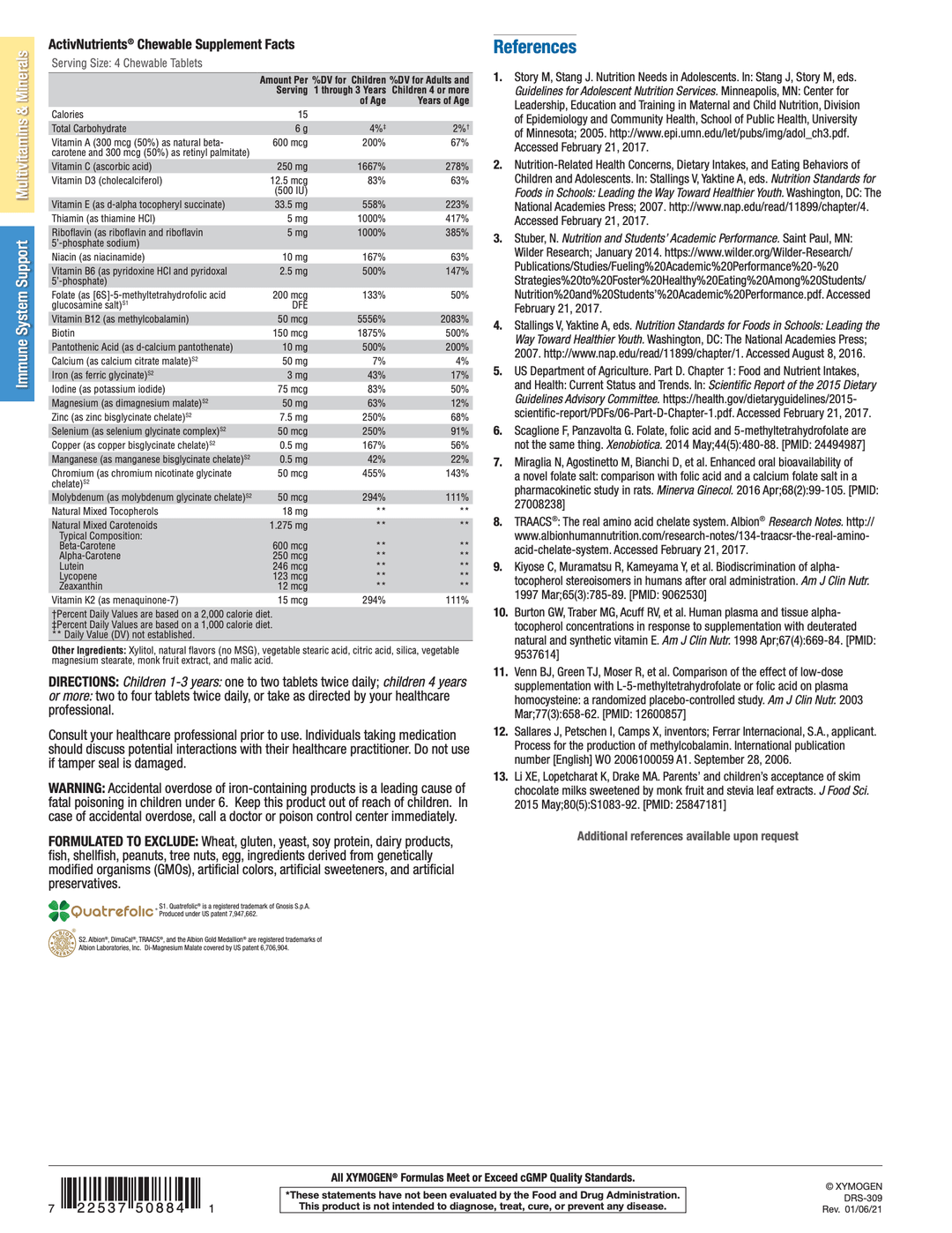 activnutrients chewable mixed berry info 2