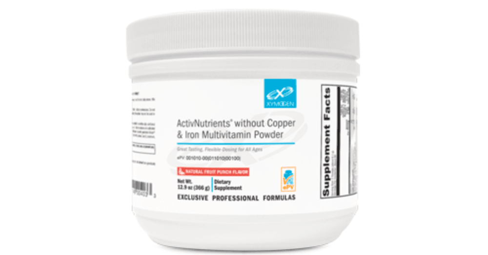 activnutrients without copper & iron multivitamin powder fruit punch