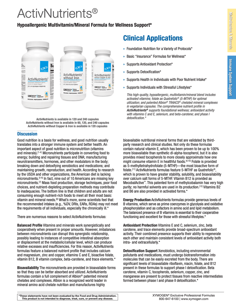 activnutrients without copper & iron info 1