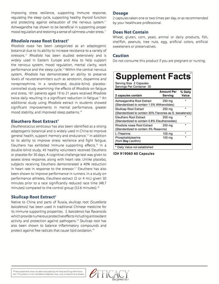 Adrenevive info sheet 2 