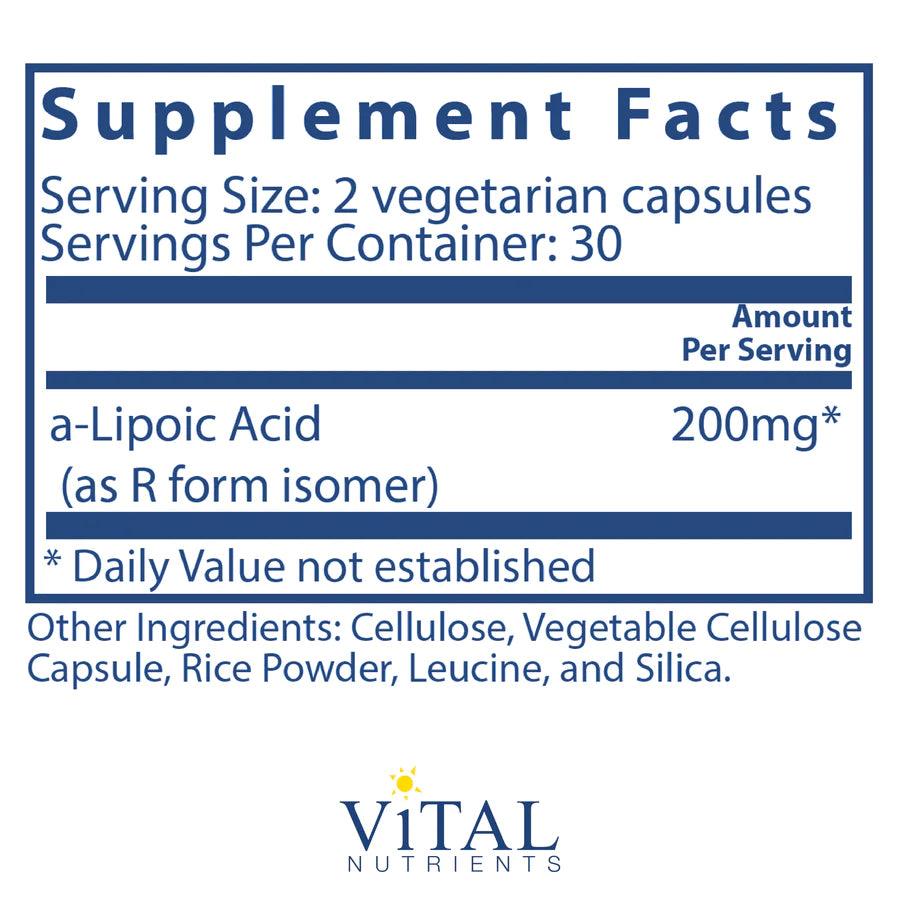 Alpha Lipoic Acid 200mg - Pharmedico