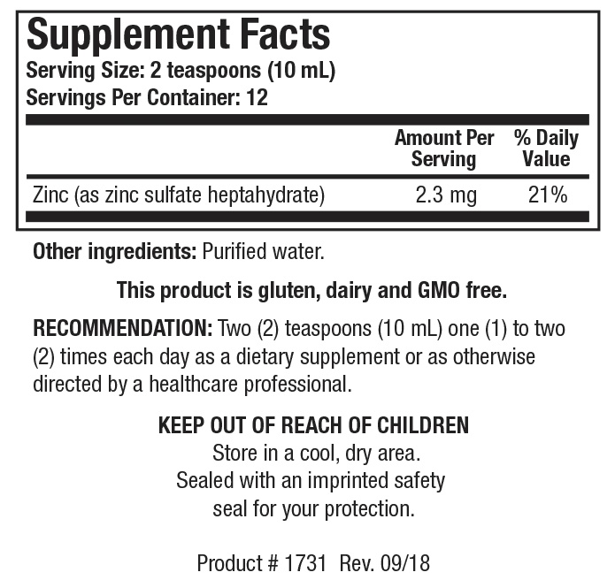 Aqueous Zinc - Pharmedico