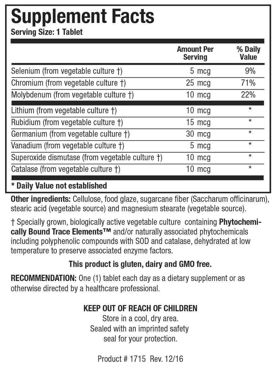 Basic Nine(Rare Trace Elements) - Pharmedico