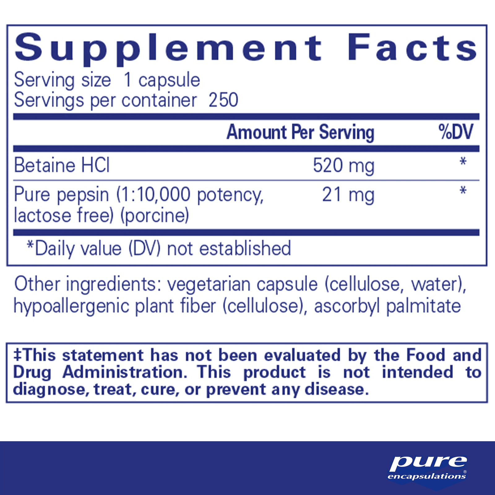 Betaine HCl Pepsin - Pharmedico