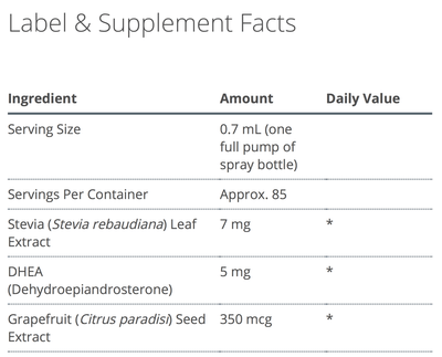 Biosom Label and Supplement facts