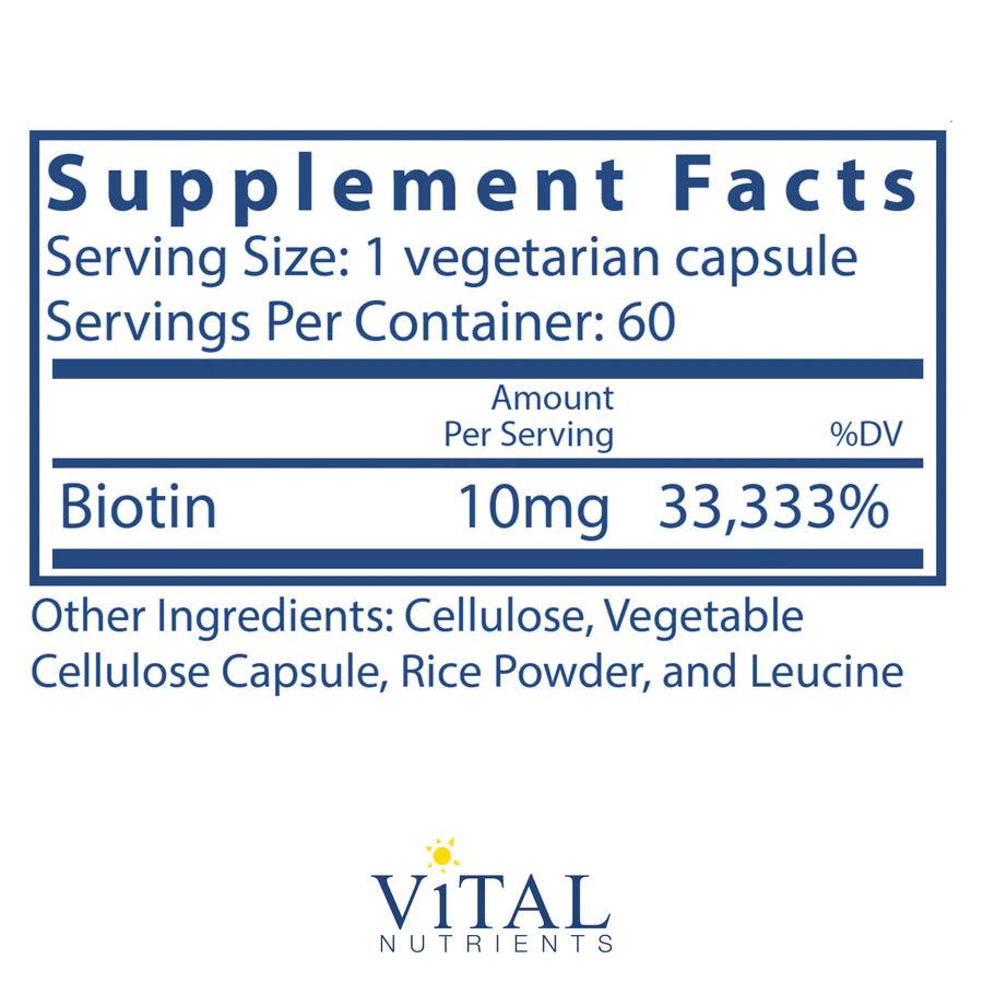 Biotin 10mg - Pharmedico