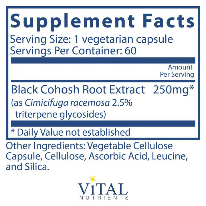 Black Cohosh Extract 250mg - Pharmedico