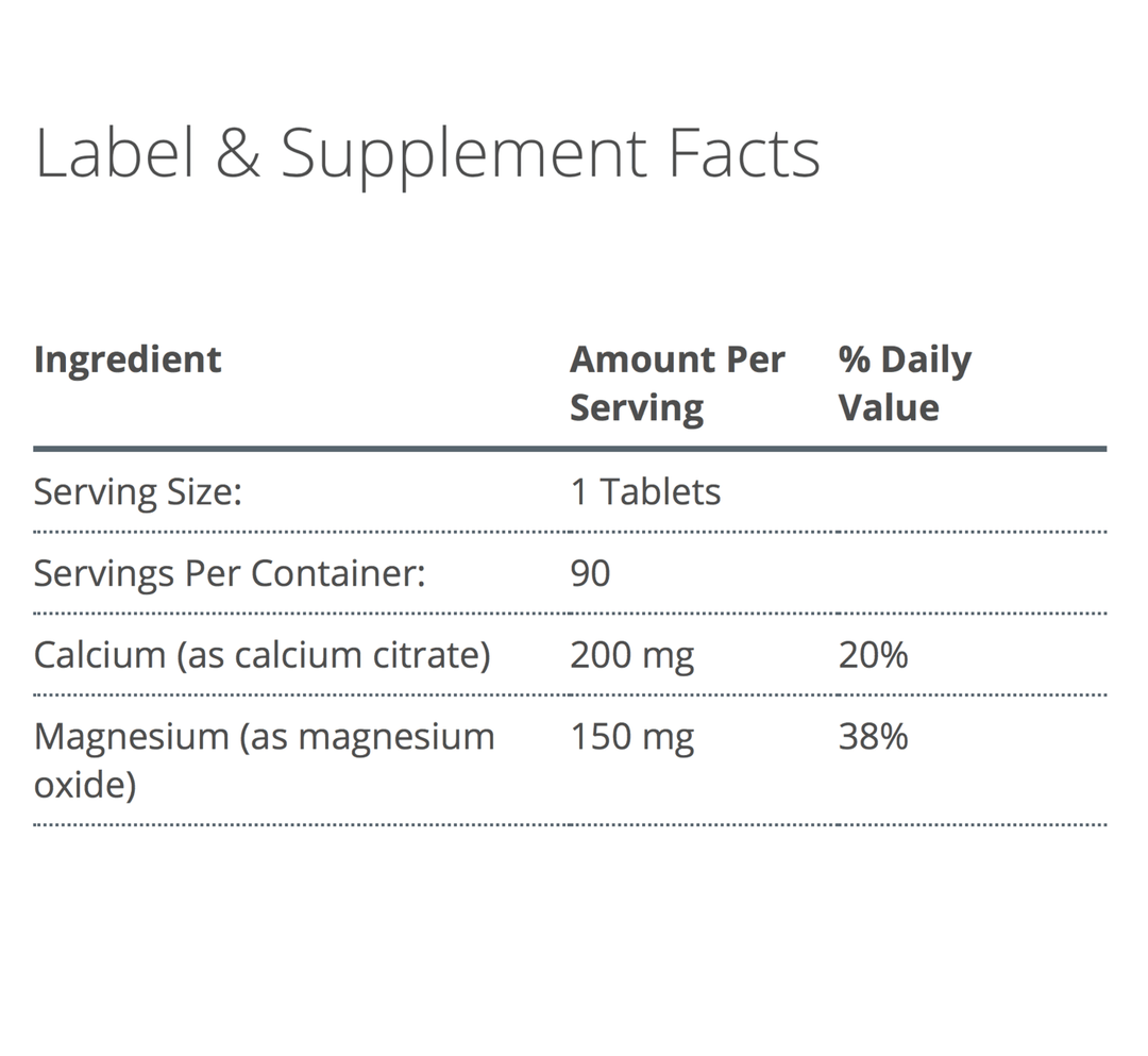 bone builder vegetarian supplement facts