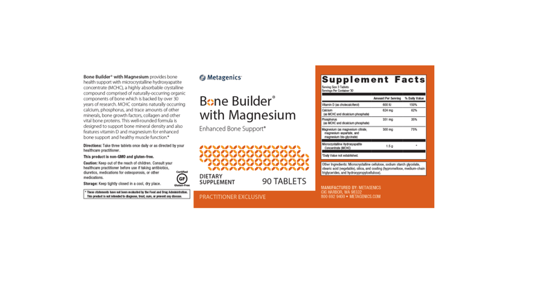 Bone Builder® with Magnesium label