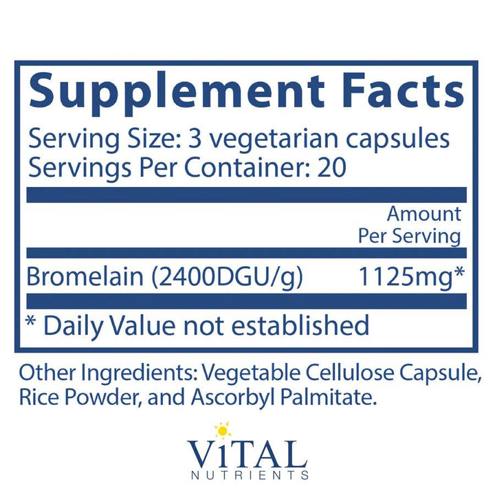 Bromelain High Potency 2400DGU 375mg - Pharmedico