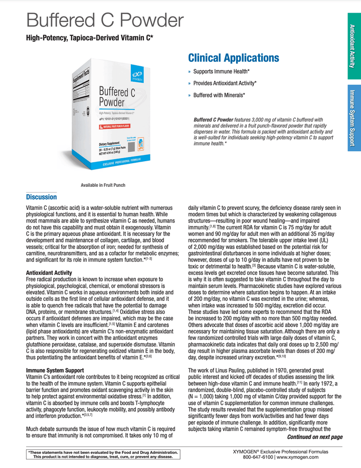 buffered c powder info 1