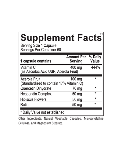 C-Flav supplement facts - Pharmedico