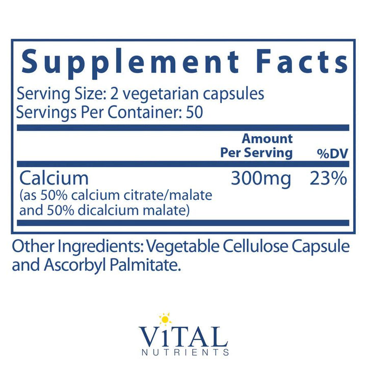 Calcium (Citrate/Malate) 150mg - Pharmedico