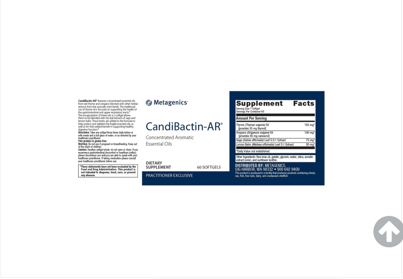 Candibactin-AR® label