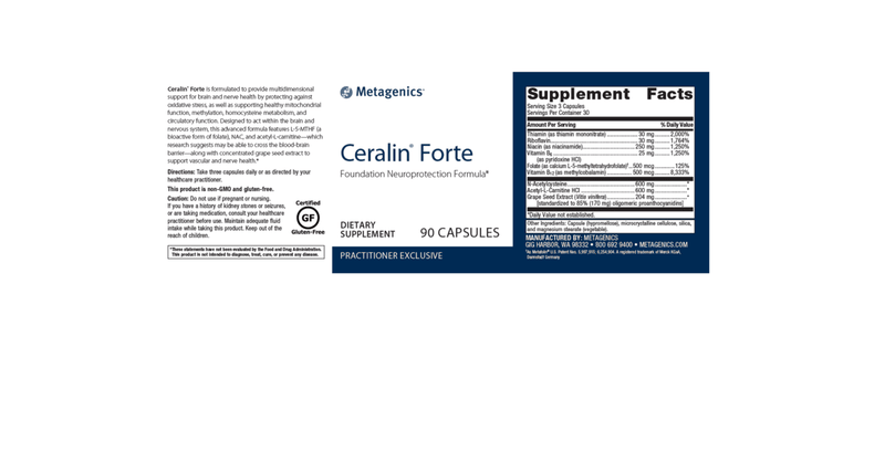 Ceralin Forte label