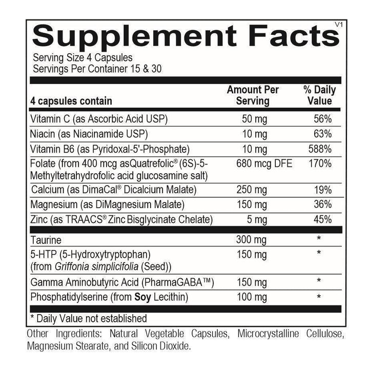 Cerenity PM supplement facts - Pharmedico