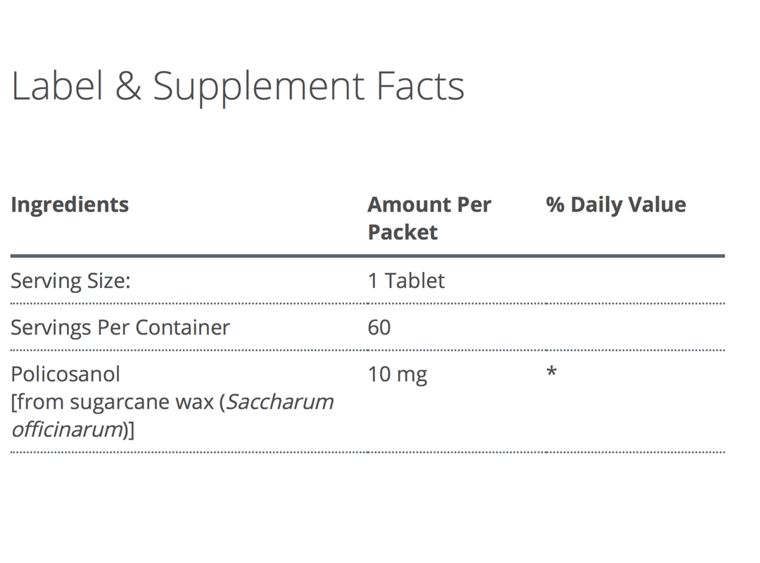 Cholarest supplement facts