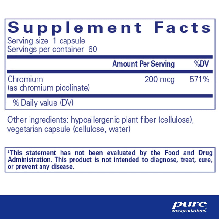 Chromium (picolinate) - Pharmedico