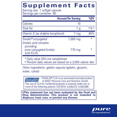 CLA (Conjugated Linoleic Acid) 1,000 mg - Pharmedico