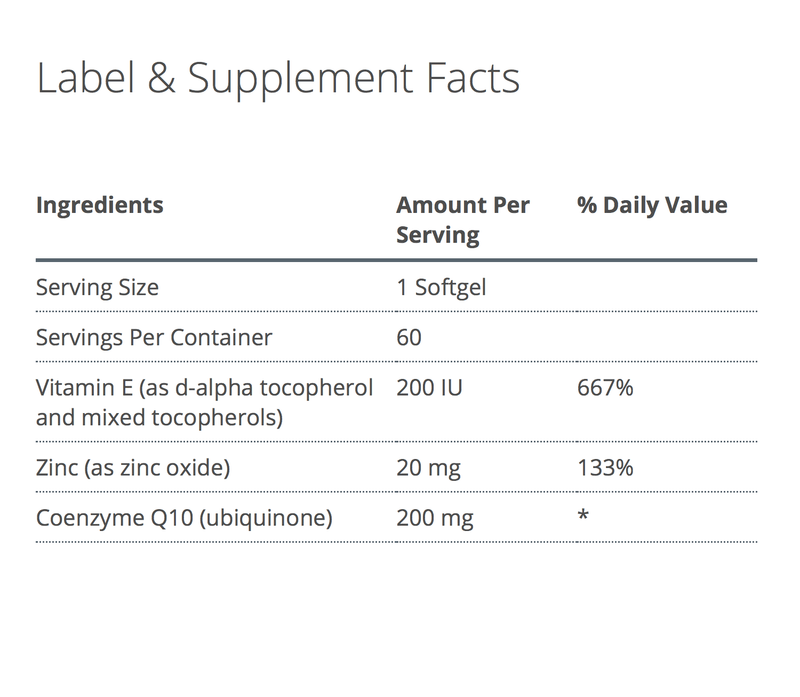 CoQ10 ST-200 supplement facts