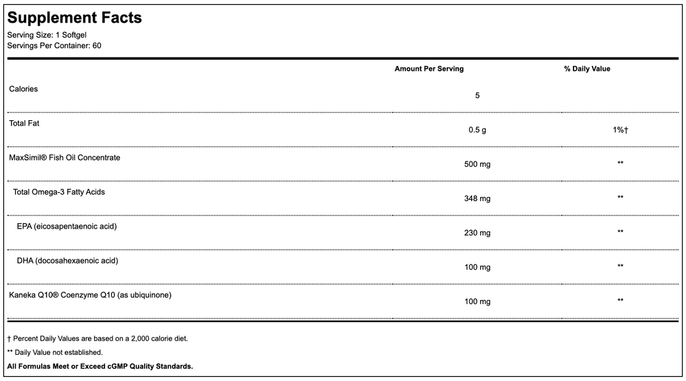 coqmax omega 100 mg info