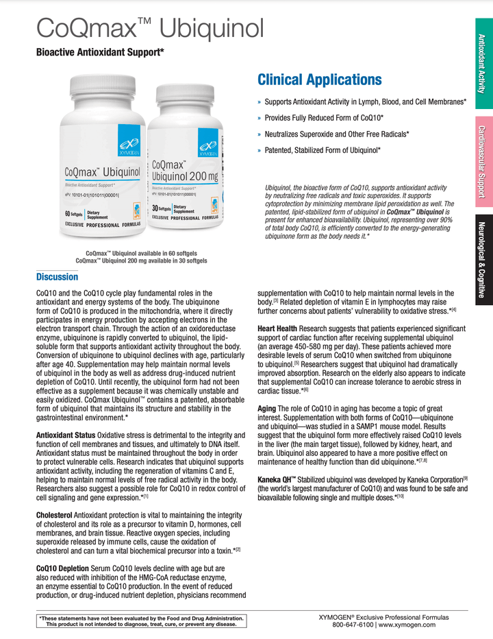 coqmax ubiquinol 200 mg info 1