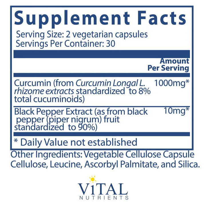 Curcumin Extract 500mg (with Bioperine®) - Pharmedico