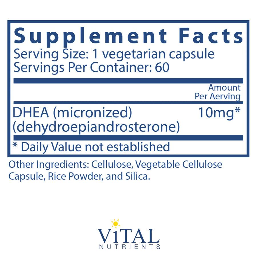 DHEA (micronized) 10mg - Pharmedico