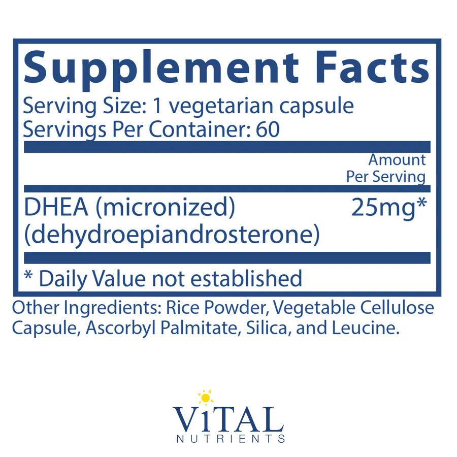 DHEA (micronized) 25mg - Pharmedico