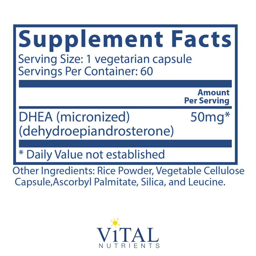 DHEA (micronized) 50mg - Pharmedico