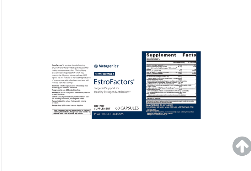 Estro Factors label