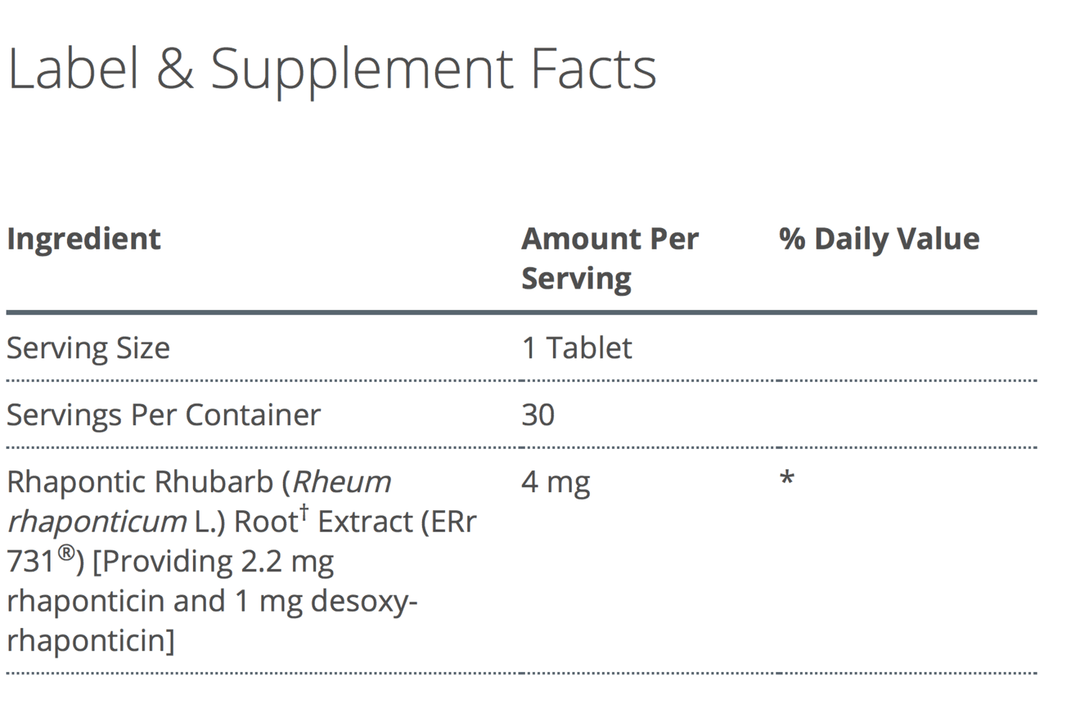 Estrovera® supplement facts